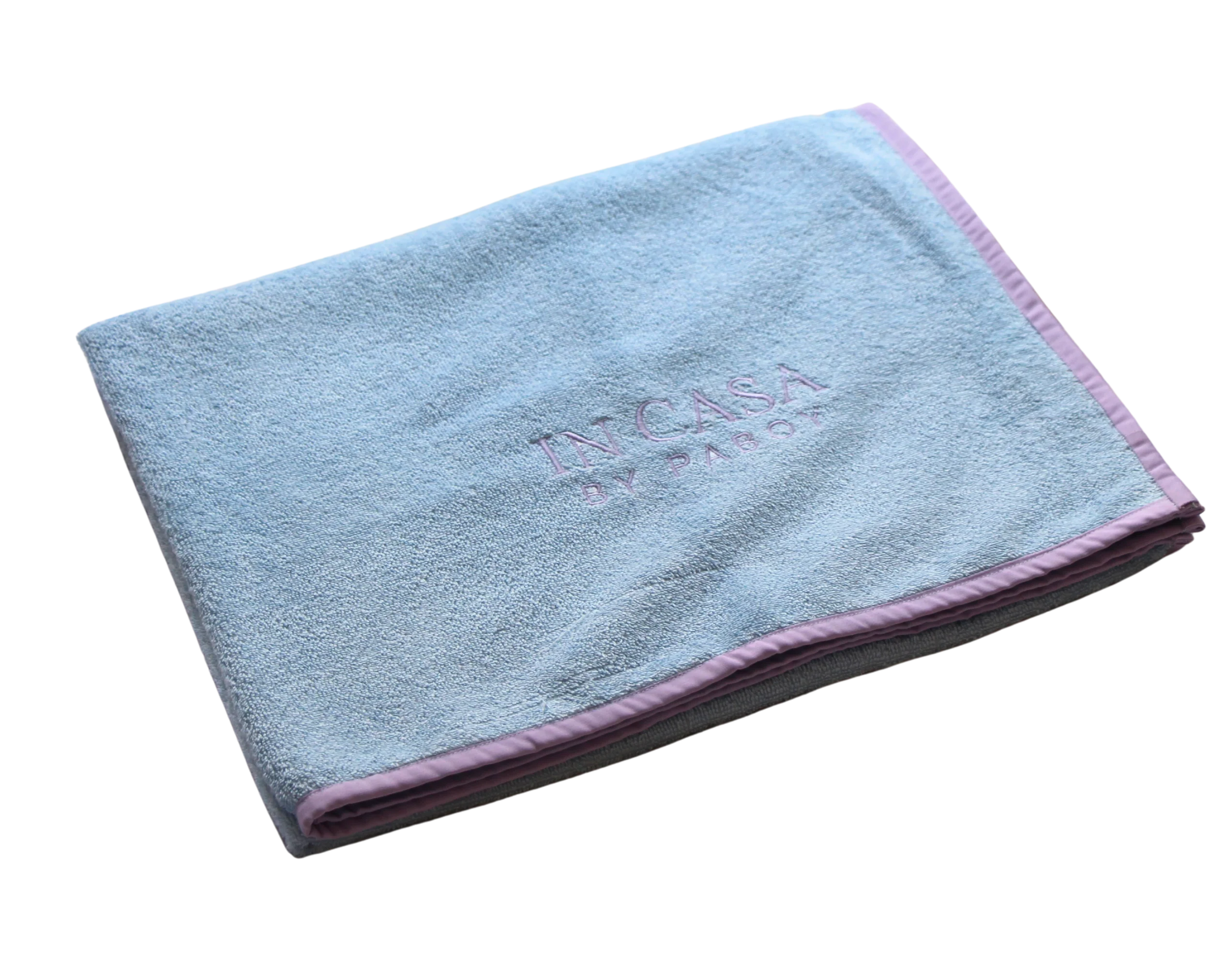 Beach Blue and Lilac Beach Towel - Image 3