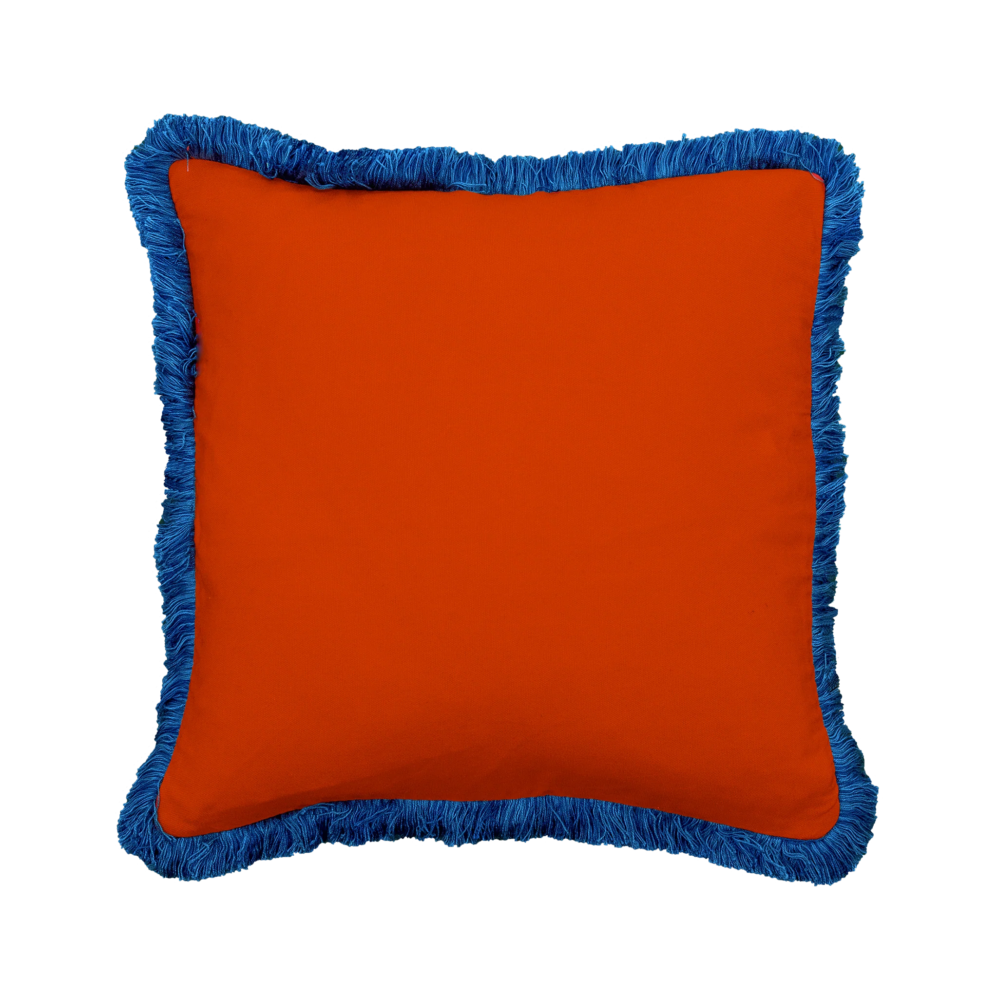 Fringe: Red & Atlantic blue fringe