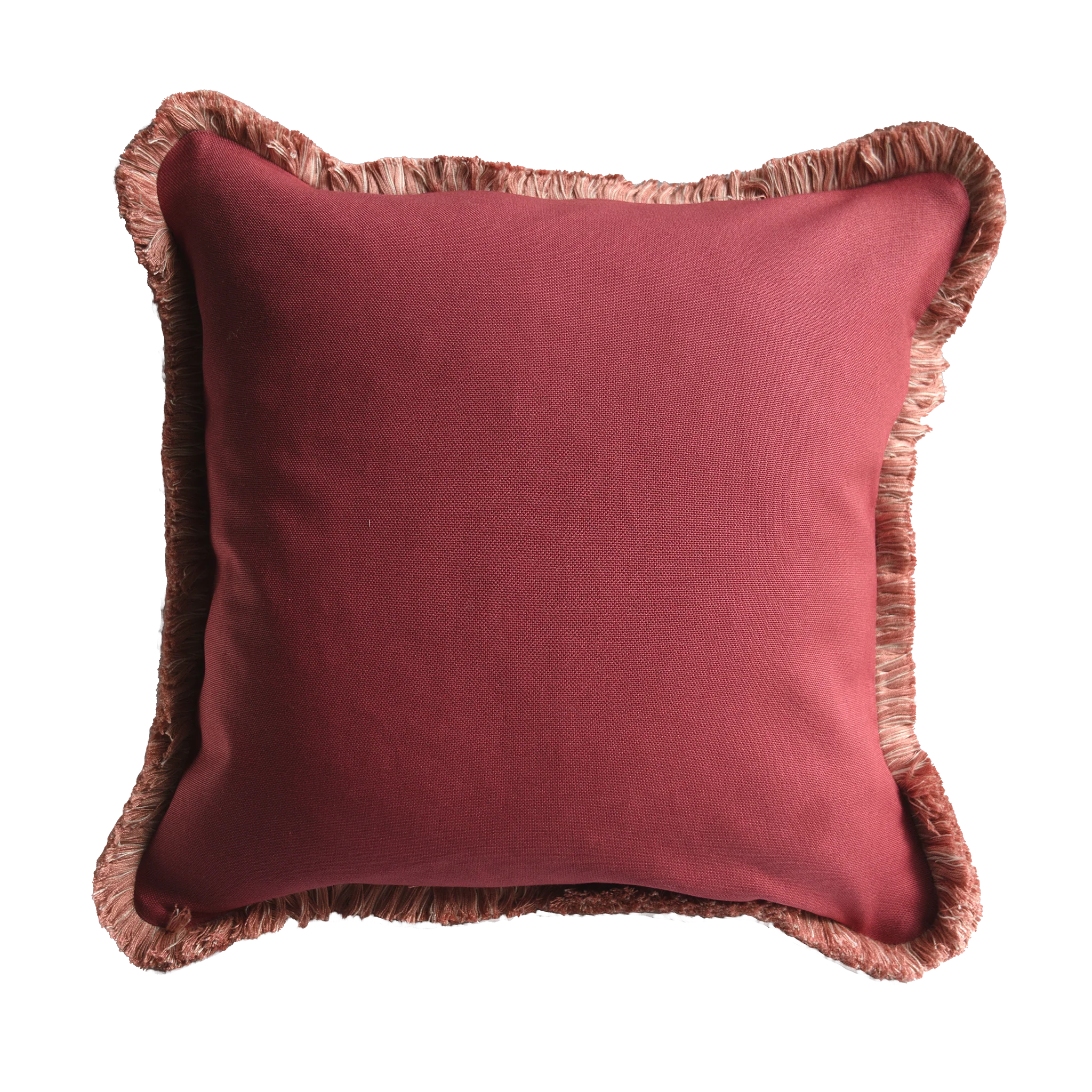 Wine Red & Rose Pink Fringe