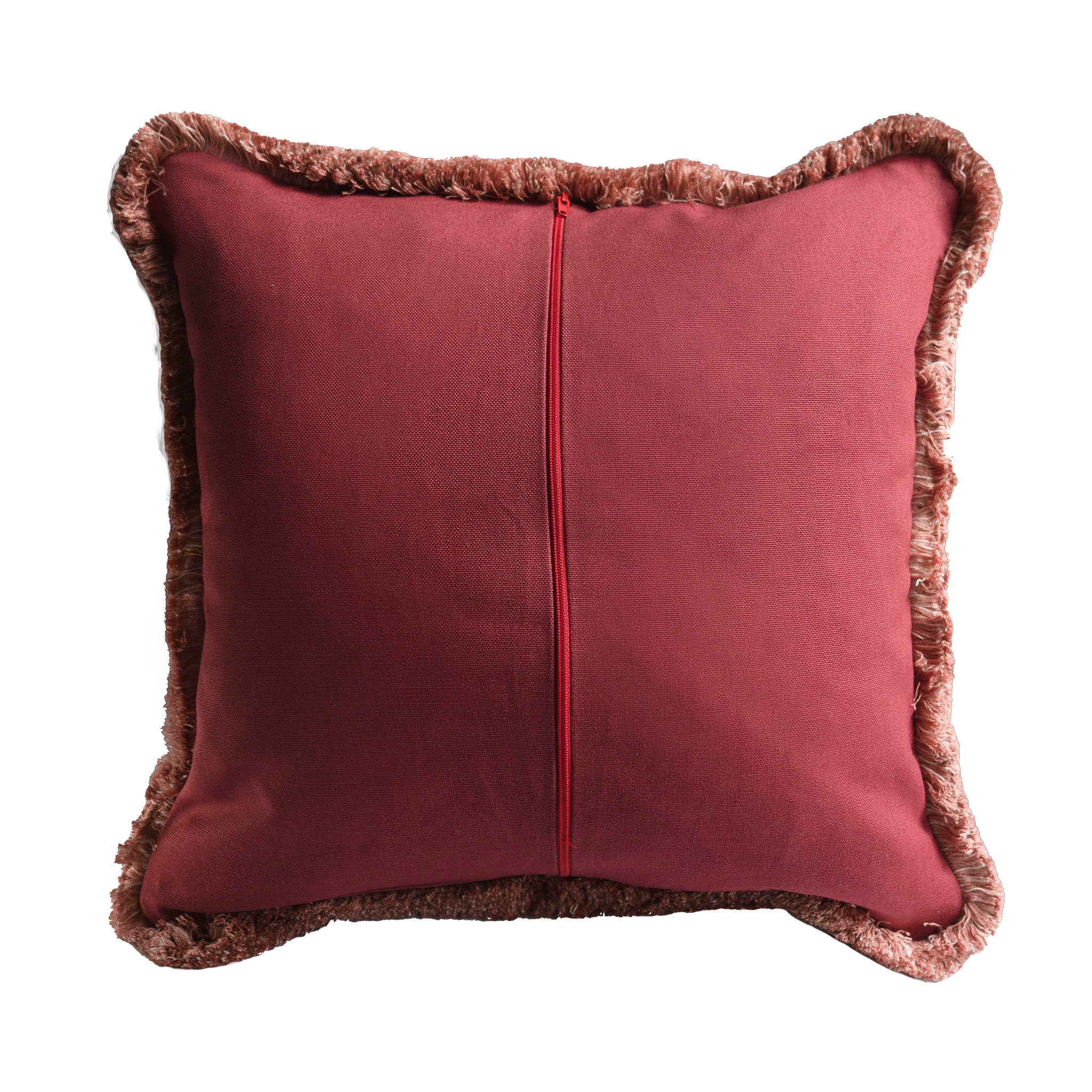 Wine Red & Rose Pink Fringe - Image 2