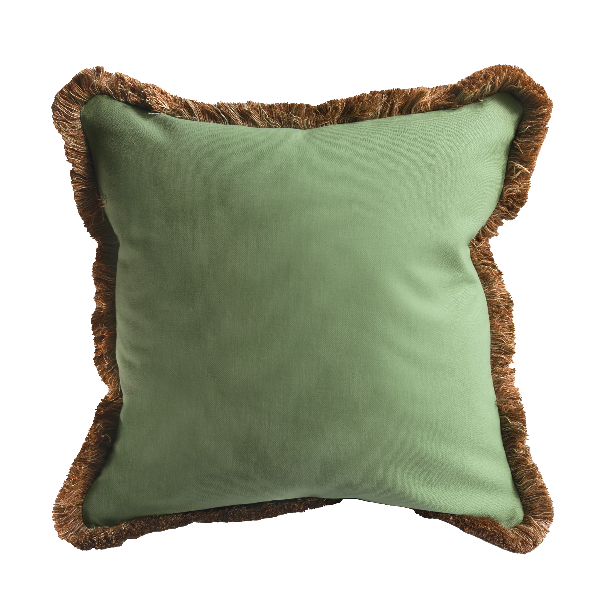 Fringe: Light green & Brown fringe