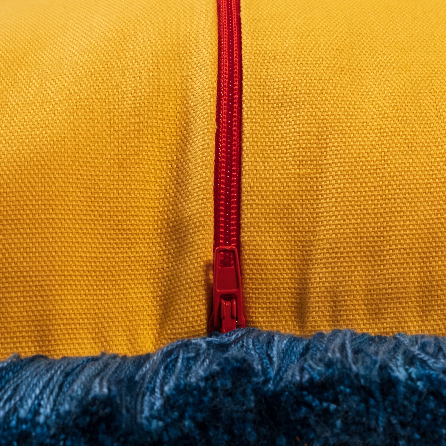 Yellow with Atlantic Blue Fringe - Image 4