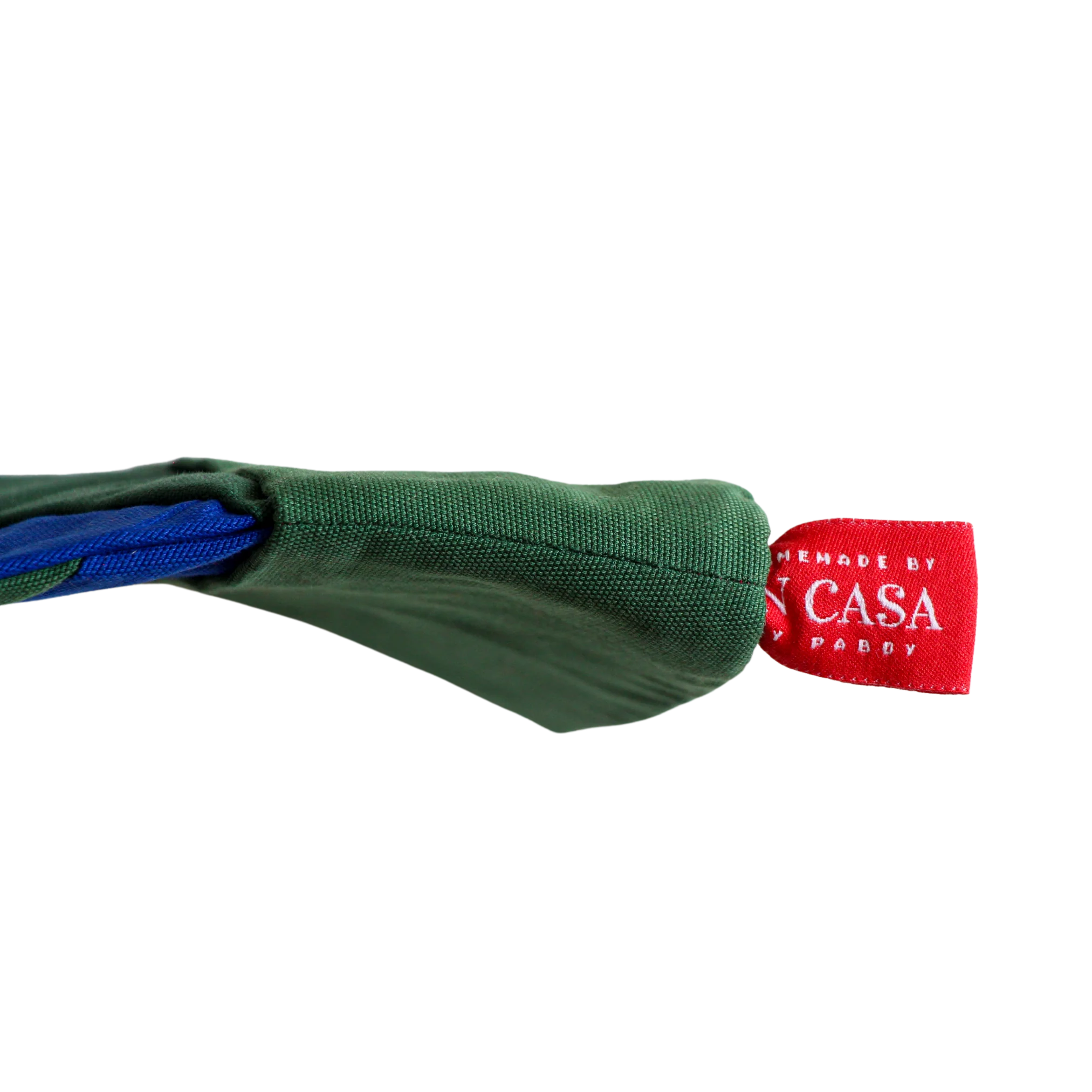 Green and Klein Blue Stripes Christmas Stocking - Image 3