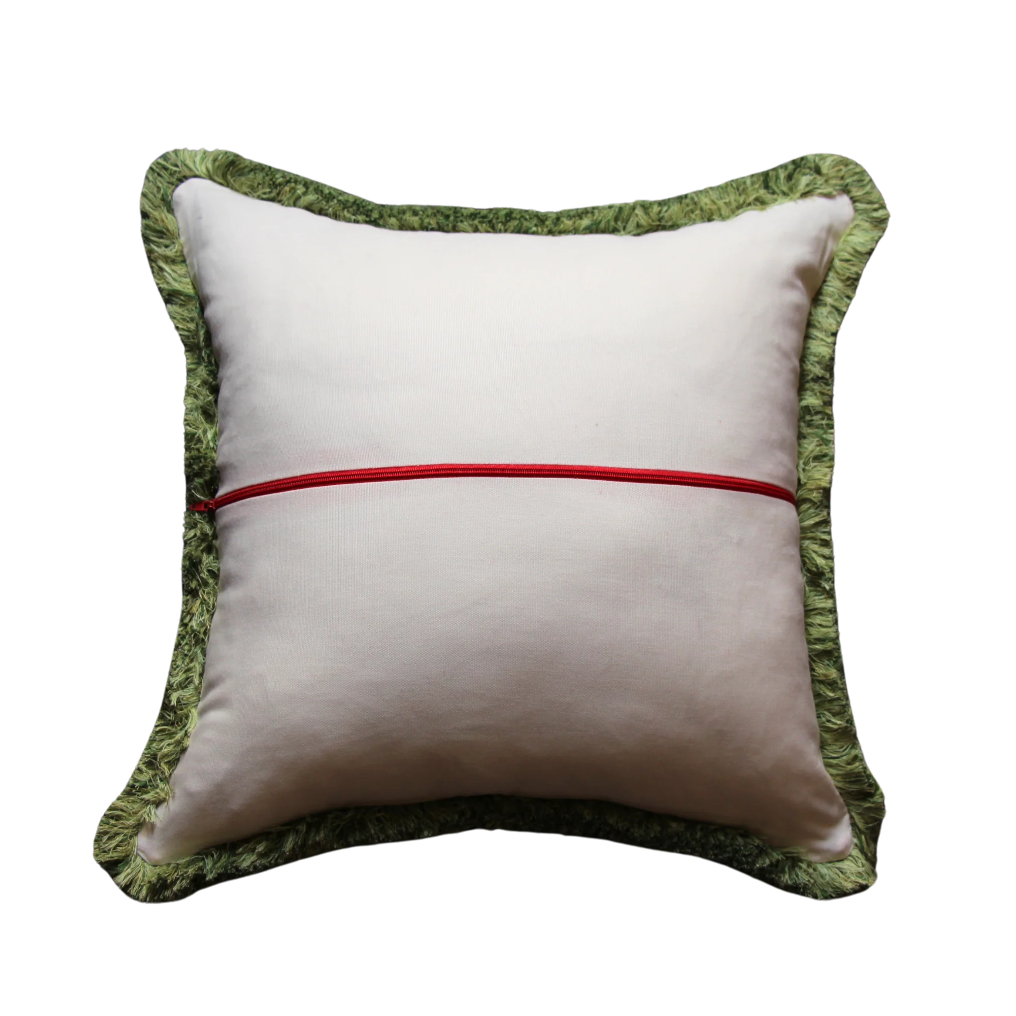 Green Apple Pattern and White with Green Fringe - Image 2