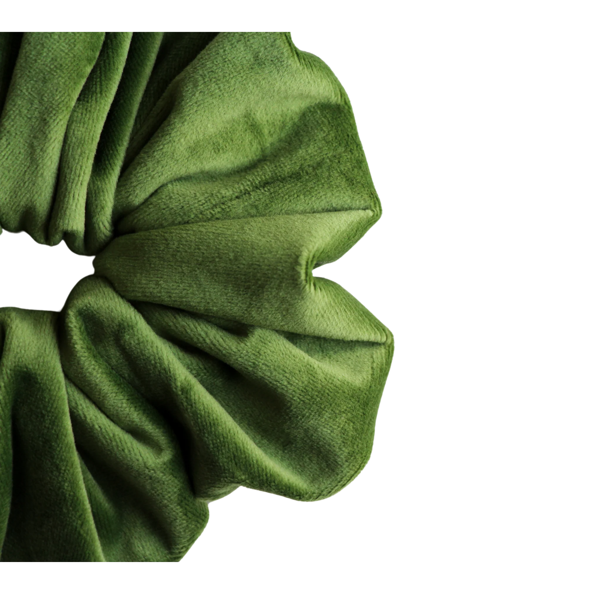 Light Green Velvet Scrunchie - Image 3