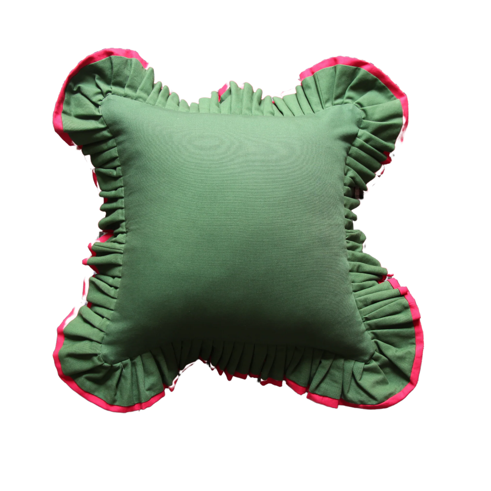 Mango Tree Green with Mango Tree Green and Raspberry Ruffle