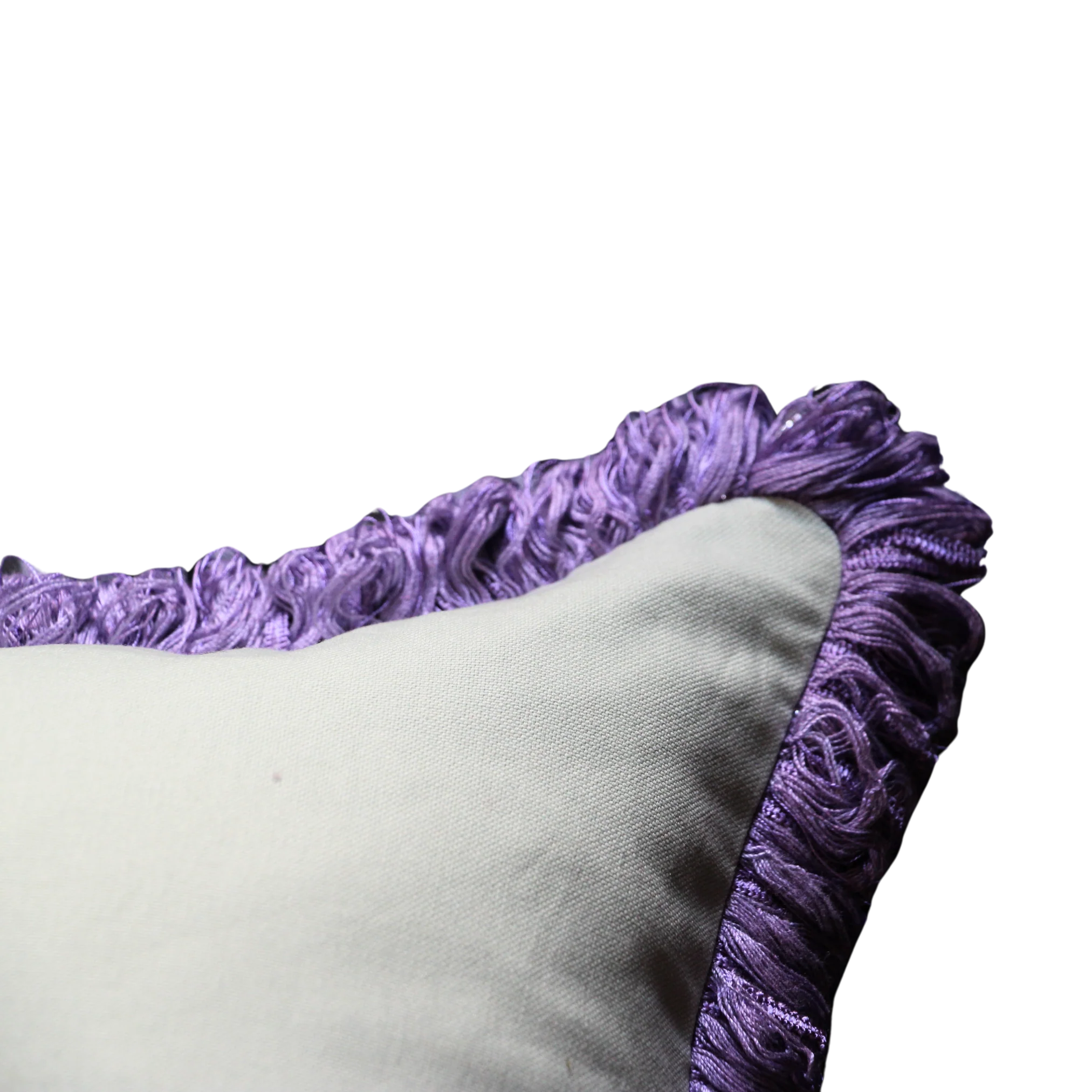 Mint Green with Lilac Glitter Fringe - Image 3
