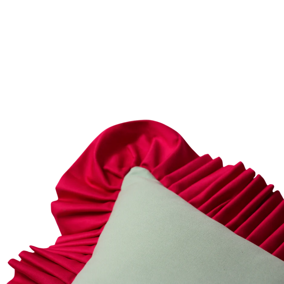 Mint Green with Raspberry Ruffle - Image 3