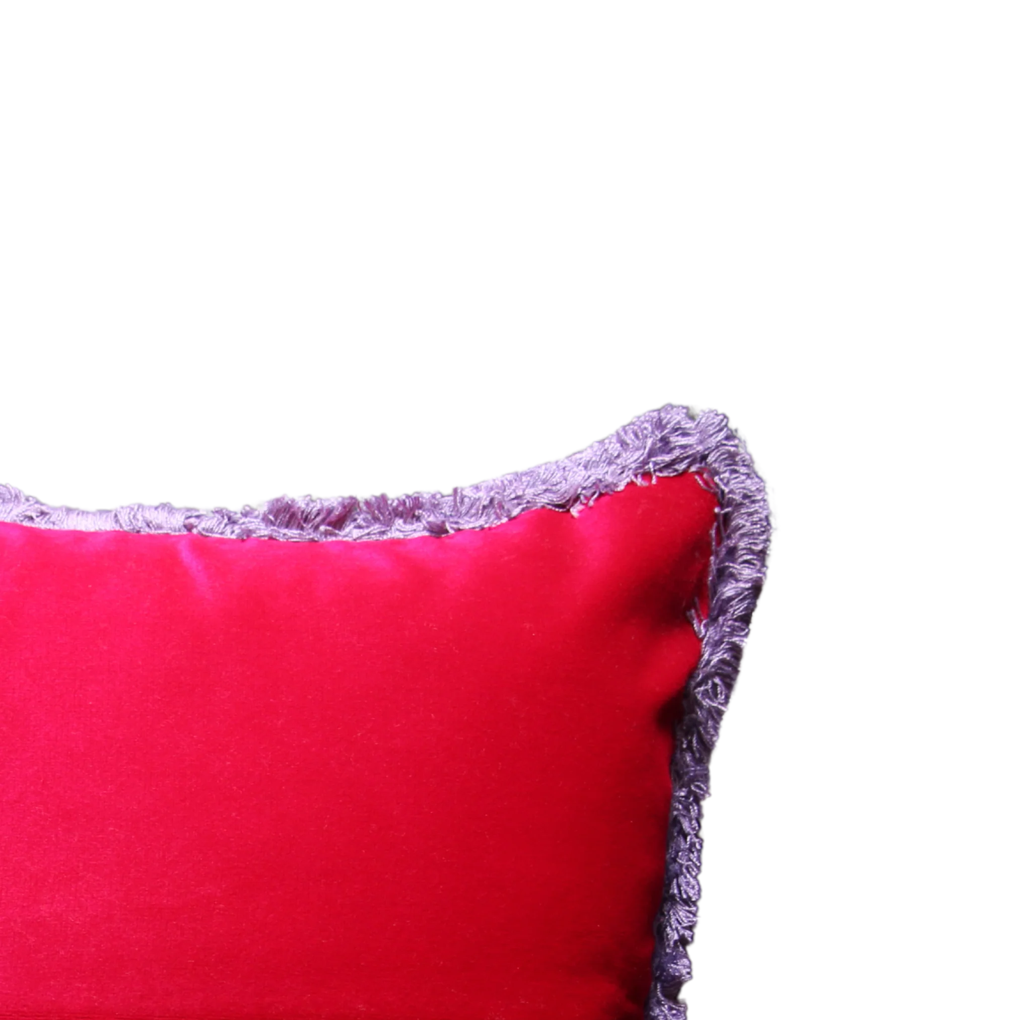 Raspberry Velvet with Lilac Fringe - Image 3