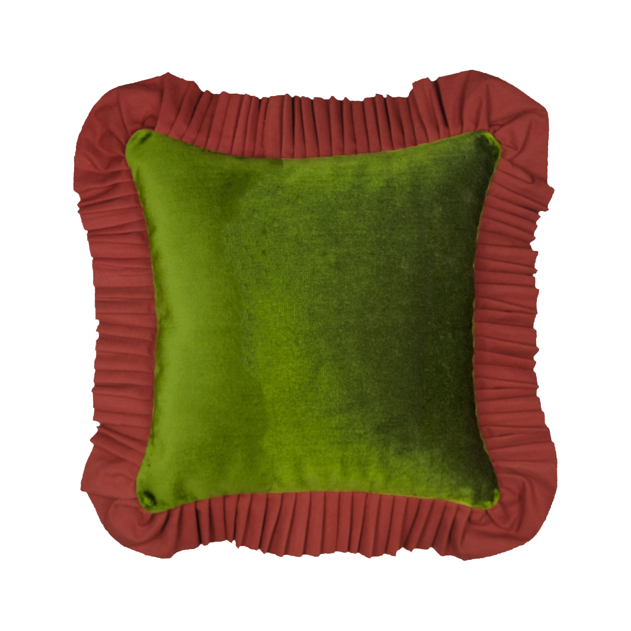 Ruffle:  Green velvet & Red ruffle - Image 4