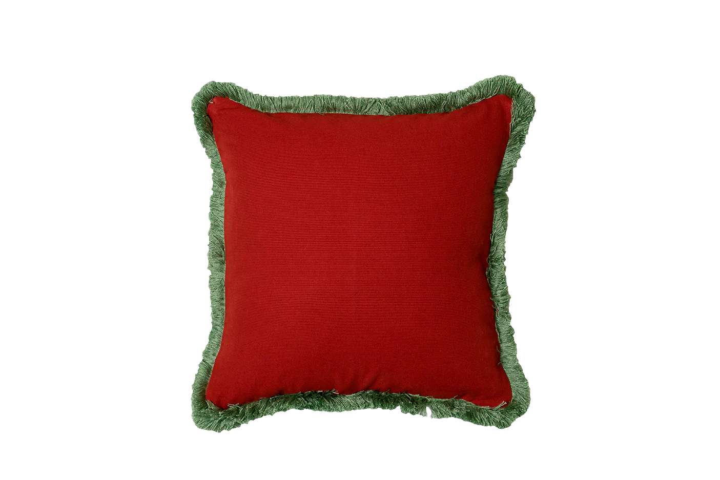 Wine Red & Light Green fringe