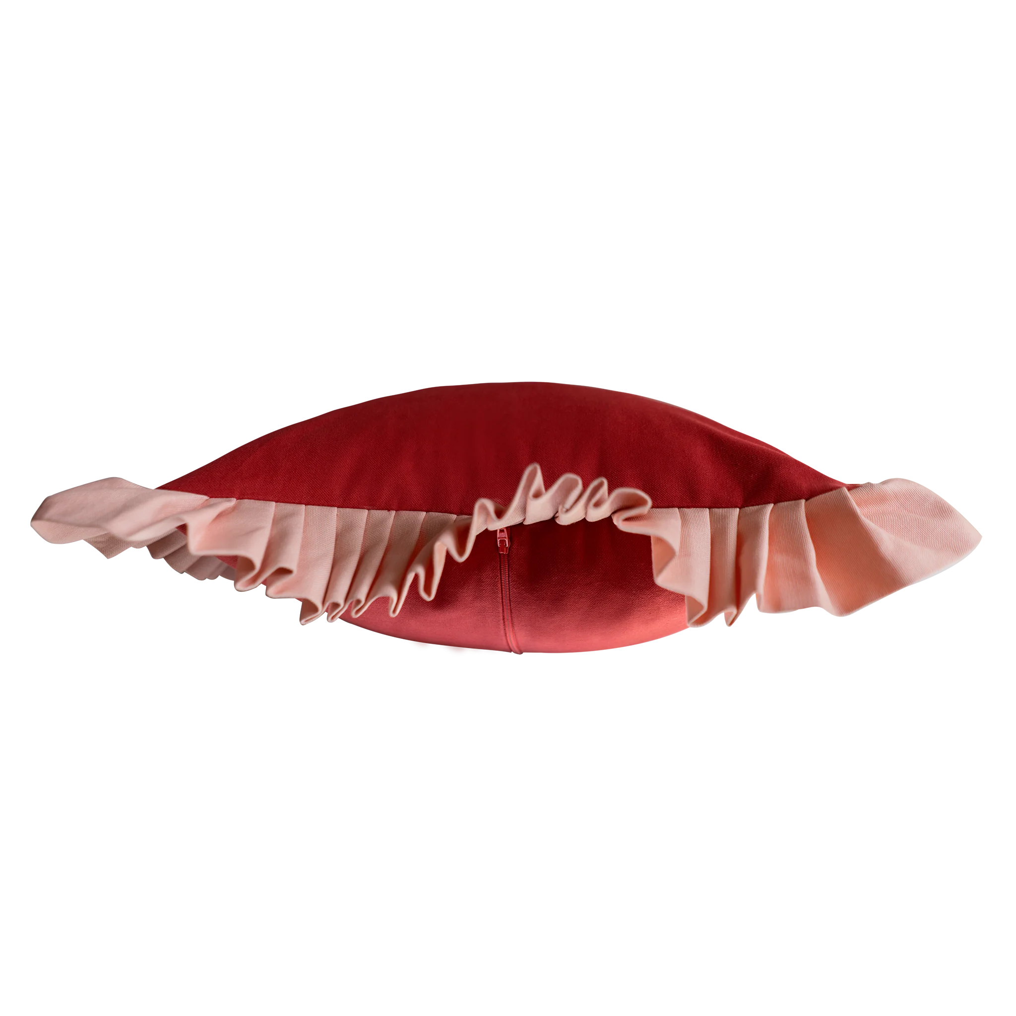 Wine Red & Rose Pink Ruffle - Image 3
