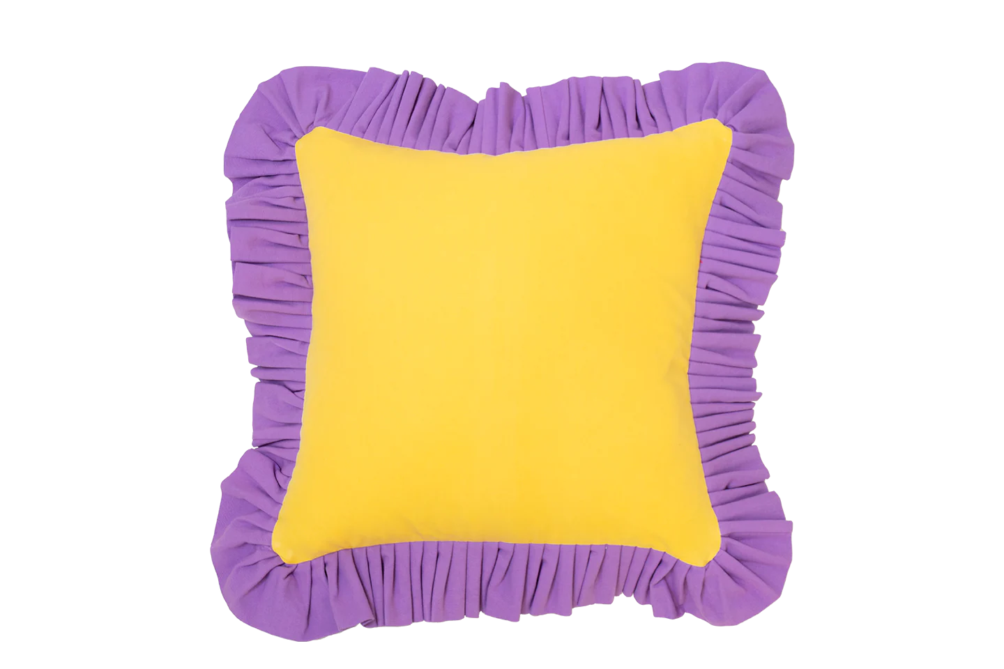 Sandy Yellow with Lilac Ruffle