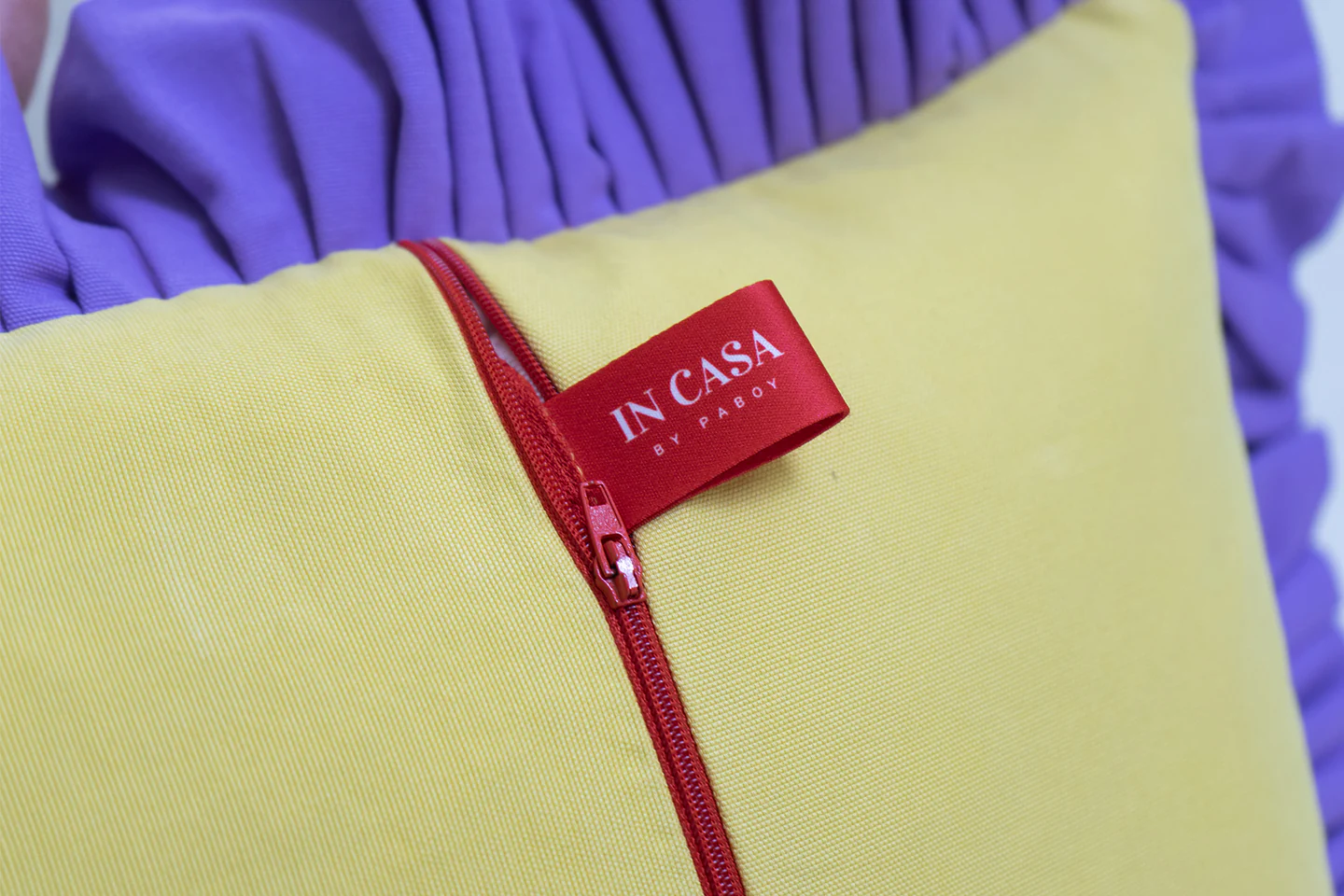Sandy Yellow with Lilac Ruffle - Image 3