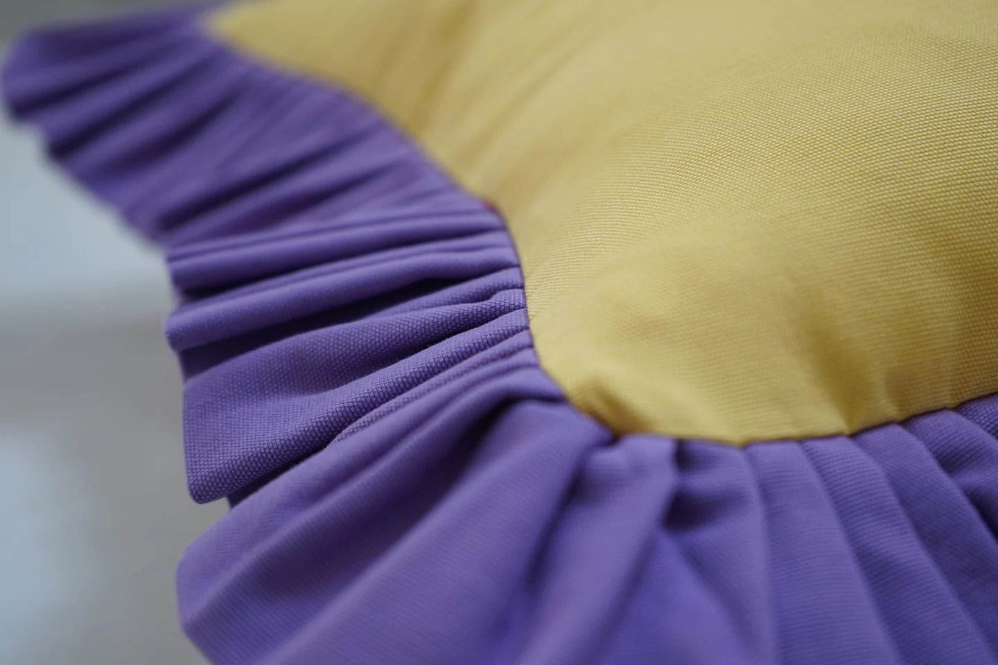 Sandy Yellow with Lilac Ruffle - Image 4