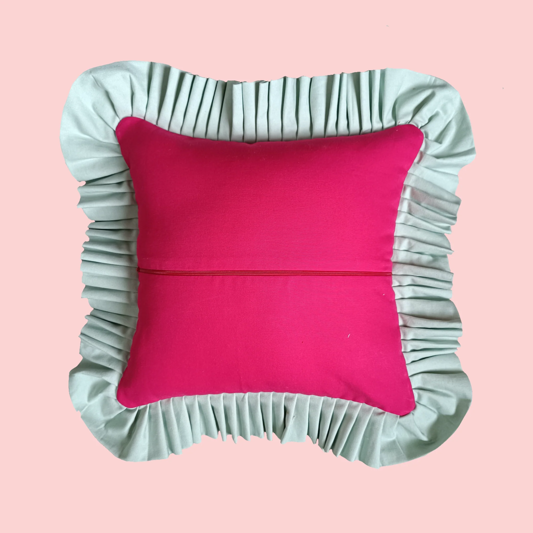 Special Stripes. Mint and Raspberry with Mint Green Ruffle - Image 3