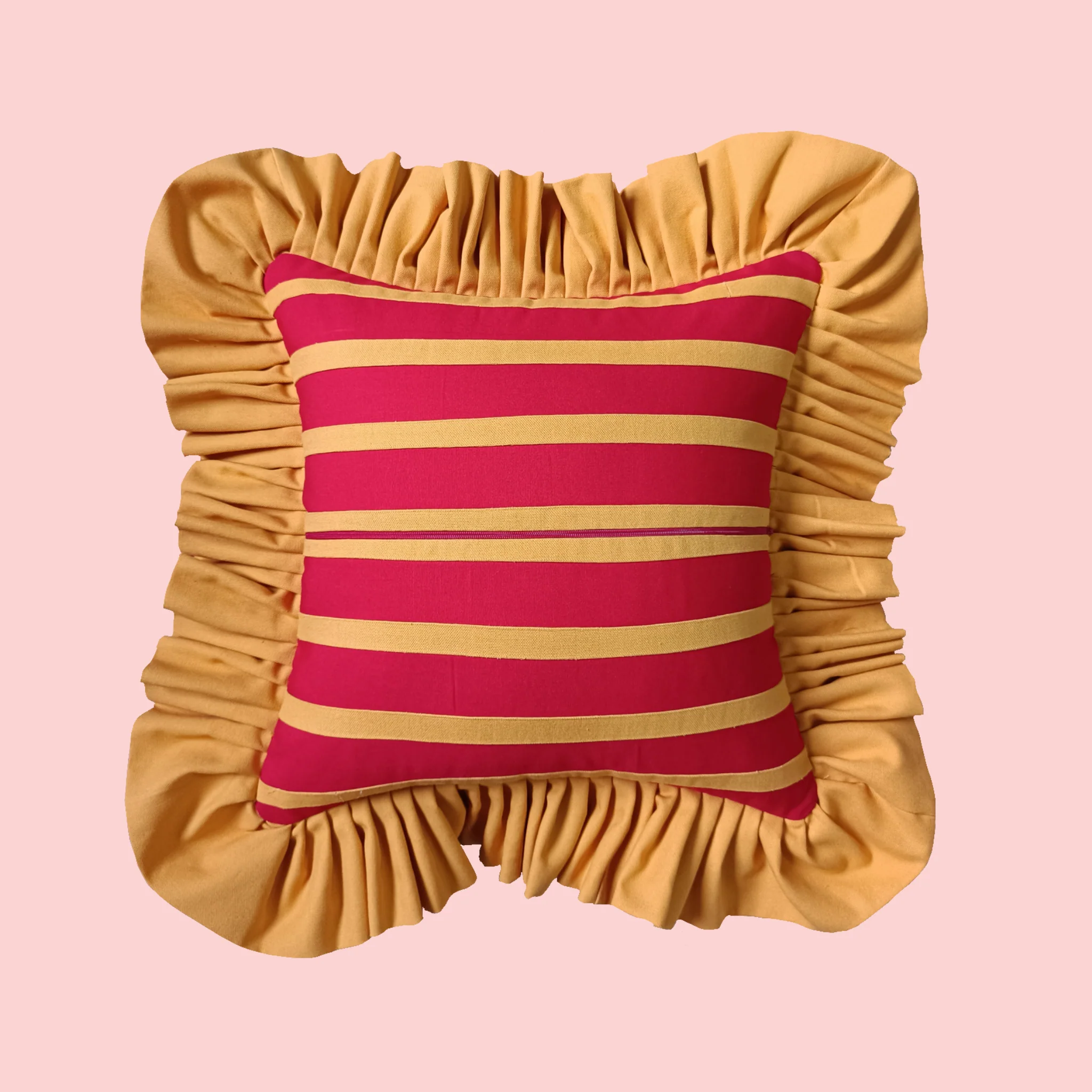 Yellow and Red Stripes with Yellow Ruffle - Image 3